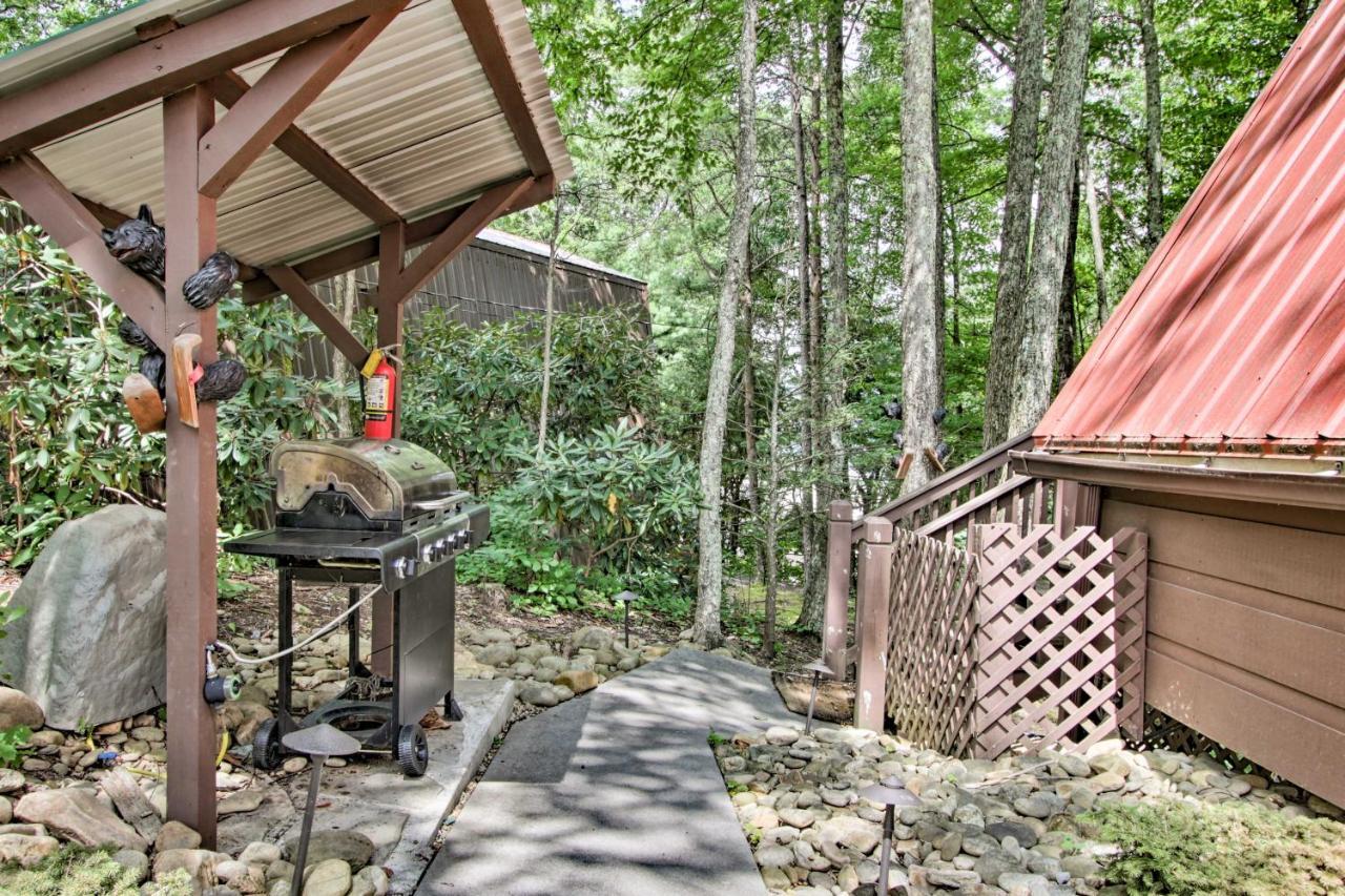 Villa A-Frame Cabin with Hot Tub Less Than 1 Mi to Ober Gatlinburg! Exterior foto