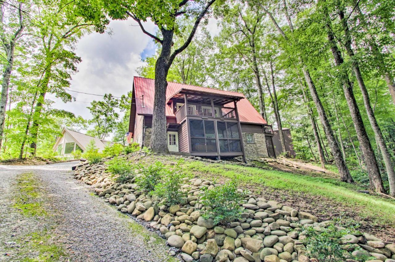 Villa A-Frame Cabin with Hot Tub Less Than 1 Mi to Ober Gatlinburg! Exterior foto